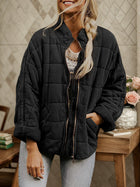 Relaxed Cotton Coat with Modern Stand-Up Collar