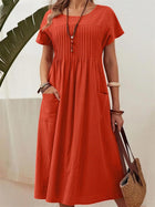 Resort Style Cotton Linen Maxi Dress