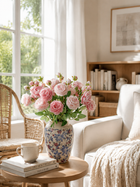 Romantic Pink Real Touch Peony Artificial Bouquet