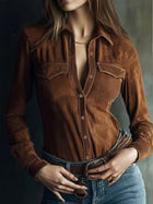 Soft Suede Long Sleeve top