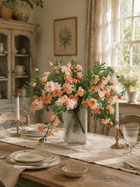 Timeless Champagne Camellia Faux Floral Arrangement
