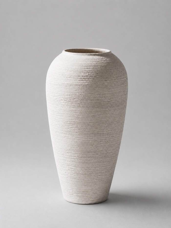 Vintage White Ceramic Vase