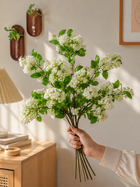 White Lilac Faux Floral Arrangement