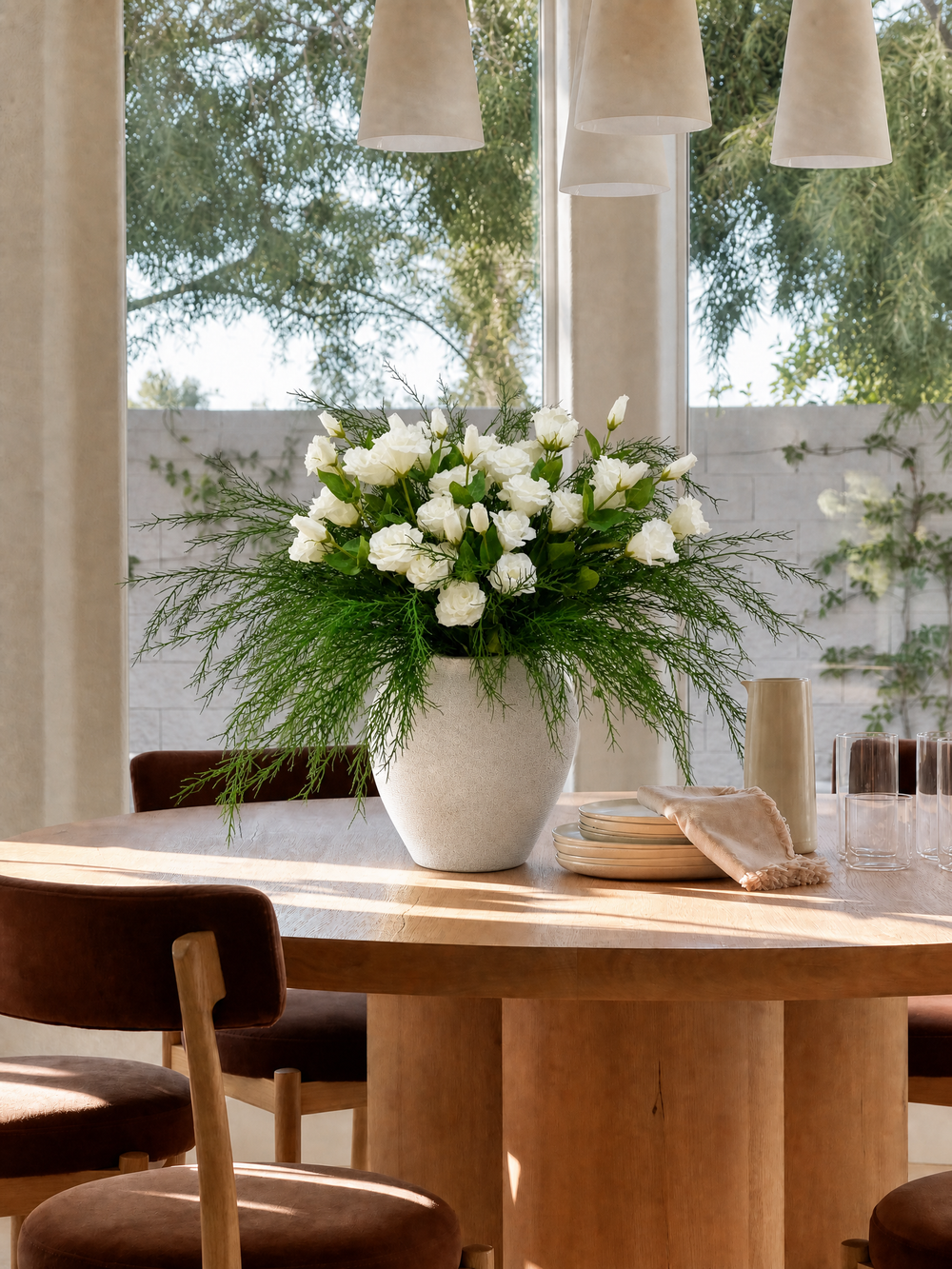 Dining table floral inspiration