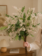 White & Pink Locust Faux Floral Arrangement