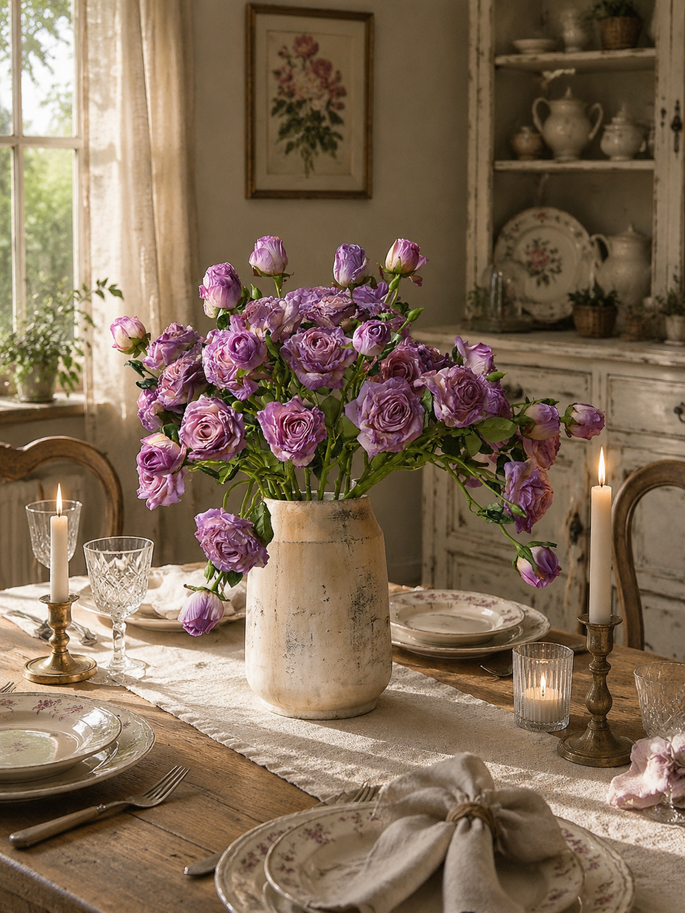 Dining table floral inspiration